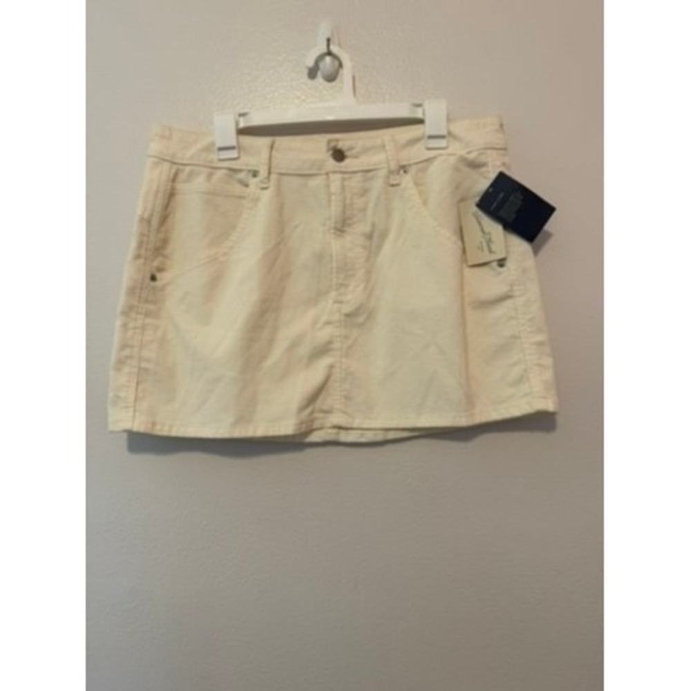 Universal Thread Womens Cream Corduroy Mini Skirt Off White Size 12